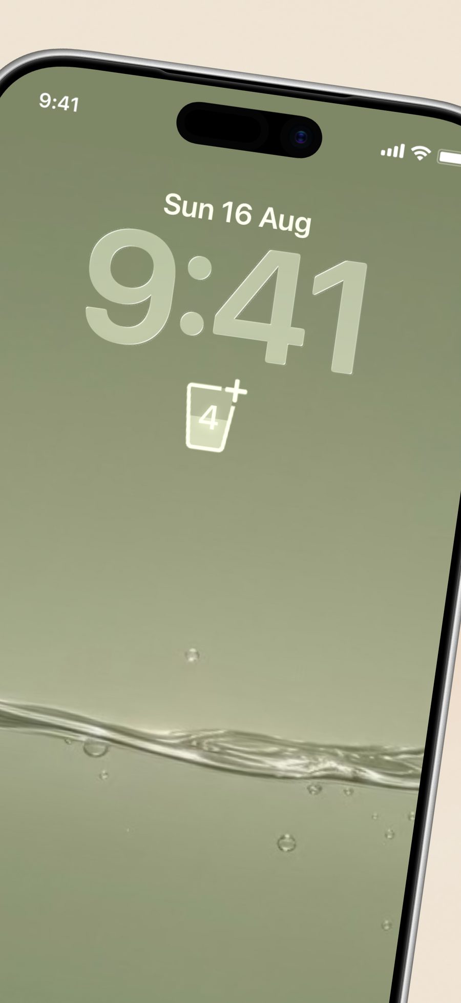 Hydratica full screen fill animation